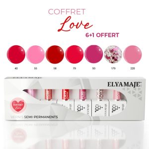 Coffret Love – Vernis Semi Permanents – Édition limitée – Elyamaje